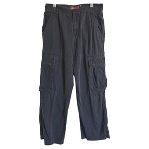 Vtg Caffeine Y2K 90s Slate Gray Cybergoth Rave EDM Skate Size 30x30